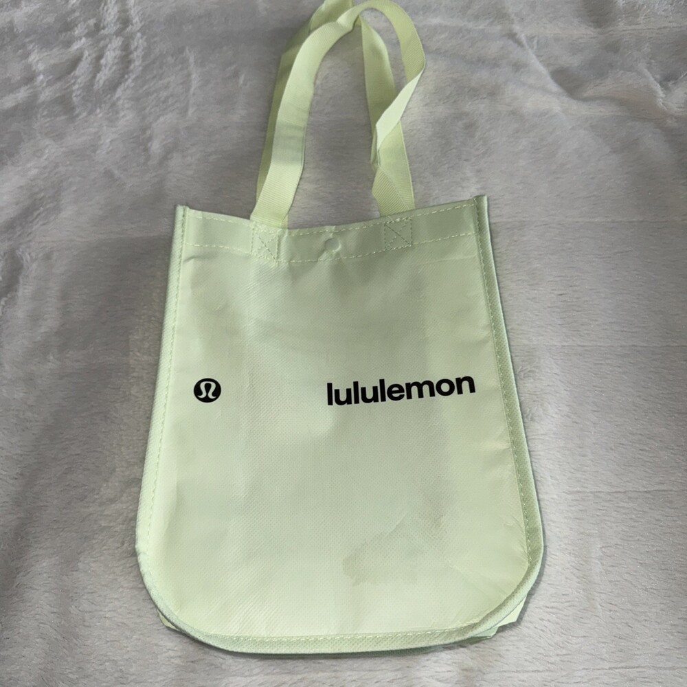 Lime GREEN -Small 12”x9”x4.5” Lululemon Reusable Retail Shopping Tote Bag 2026